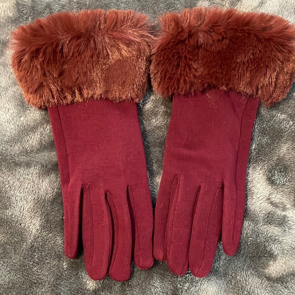 Faux Fur Gloves